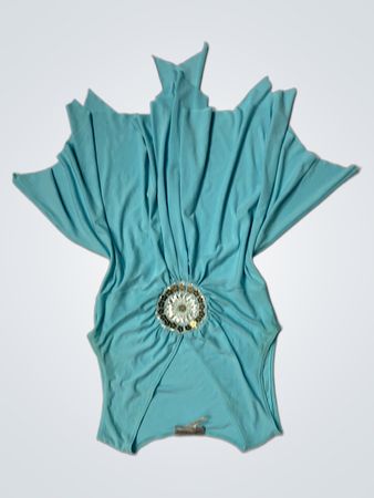 Body Central Blue Embellished Top