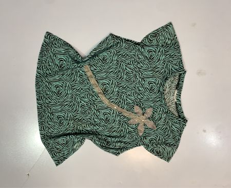 K. Idesign Zebra Print Mesh Top