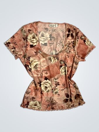 Fransa Woman Floral Print Top