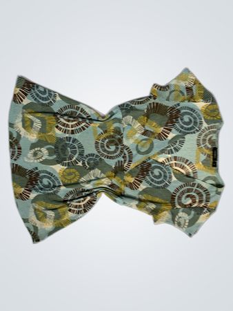 Lindex Damen Oberteil mit blauem Wirbelmuster