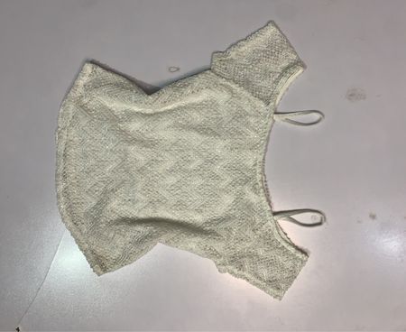 Weißes Spitzentop