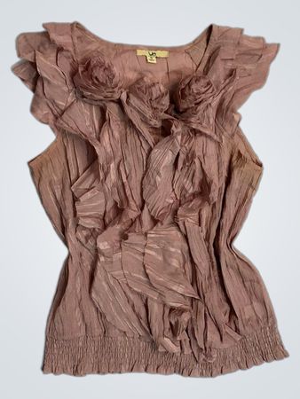 UO Damen Rosa Rüschentop