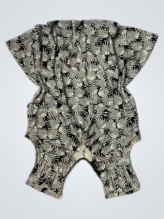 AB Studio Schwarz-weiß gemusterte Bluse