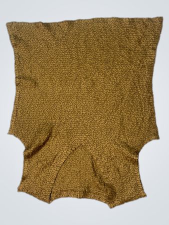 Braunes strukturiertes Crop-Top