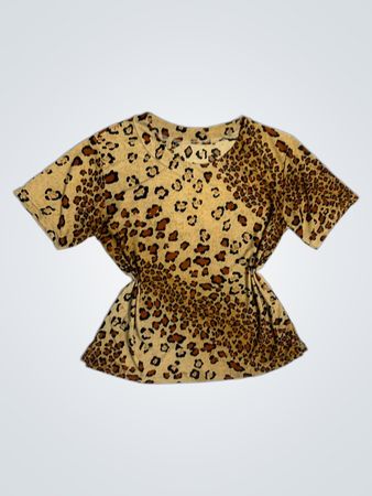 Leopardenmuster-Oberteil