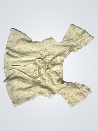 Cremefarbenes strukturiertes Stoff Baby-Body