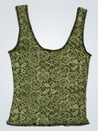 Grünes Tanktop mit Muster