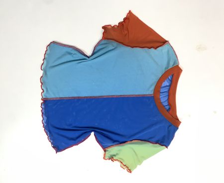Patchwork Mesh Top
