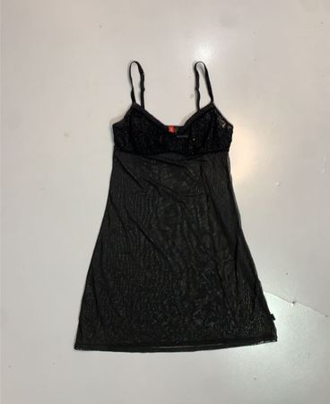 Esprit Black Sheer Slip Dress
