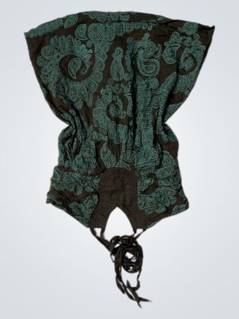 Roxy Paisley Print Smocked Top