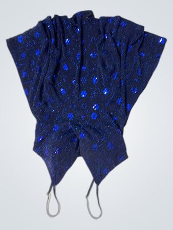 Blau glitzerndes Kleid