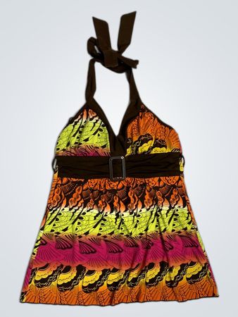 BYER CALIFORNIA Zi Halter Top with Belt
