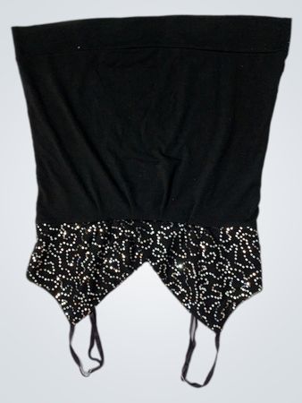 Débardeur noir à paillettes