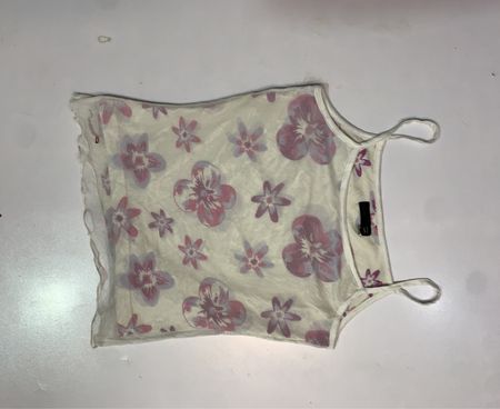 GAS Floral Mesh Tank Top