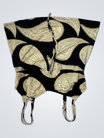 Débardeur à motif paisley noir et blanc