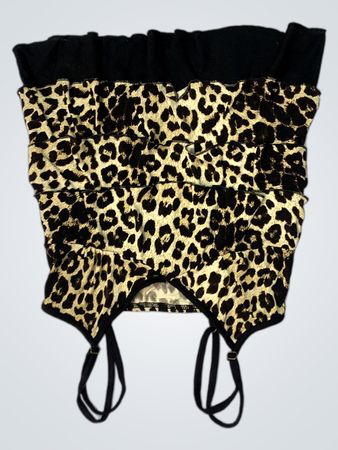 Leopardenmuster Volant Cami Top