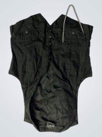 TRF Schwarze Weste mit Ketten-Detail