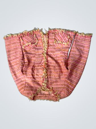 D'Orsay Pink Striped Tweed Jacket