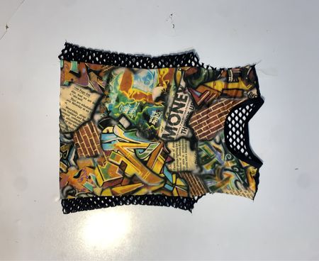 Graffiti-Print-Netztop