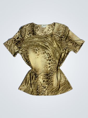 ANITA CAO Leopardmuster-Top