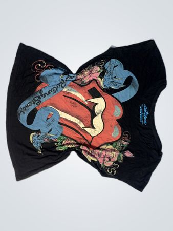 The Rolling Stones Zungen- und Lippen-Grafik-T-Shirt