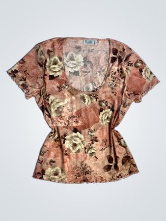 Fransa Woman Floral Print Top