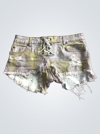 Billabong Damen Jeansshorts mit Muster