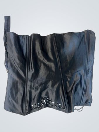 Ann Summers Schwarzes Korsett-Top