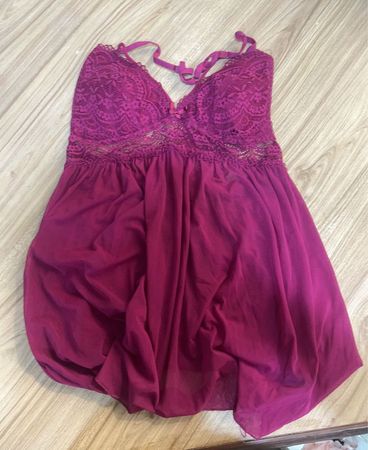 Rosa Babydoll-Unterwäsche