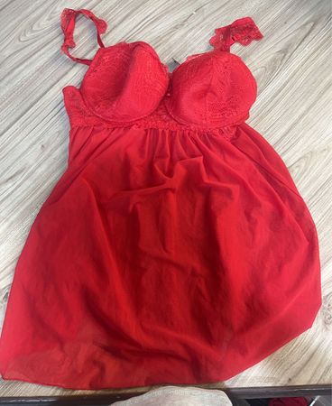 Rotes Dessous-Set