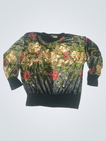 Alexia Belysheva Pullover mit Blumenmuster