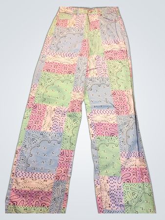 H&M Paisley Patchwork Pants