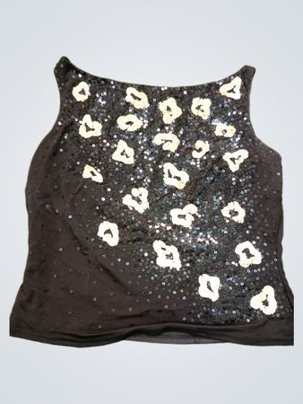 Sequined Heart Tank Top