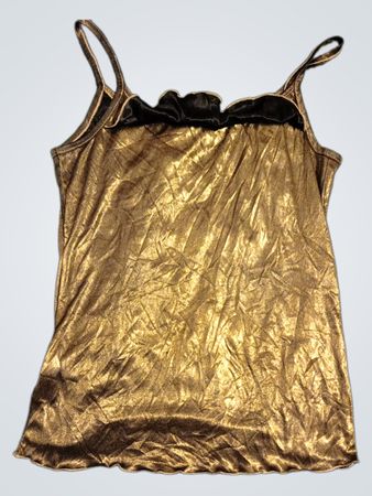CARACO Gold Silk Camisole