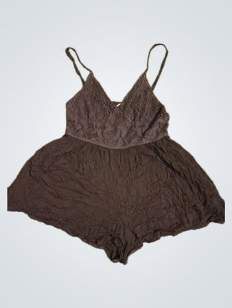 Pull&Bear Black Lace Romper
