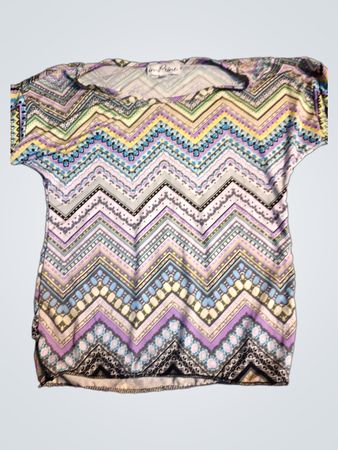 In-Print Damen Top mit geometrischem Muster