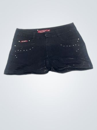 Jaster Black Denim Shorts