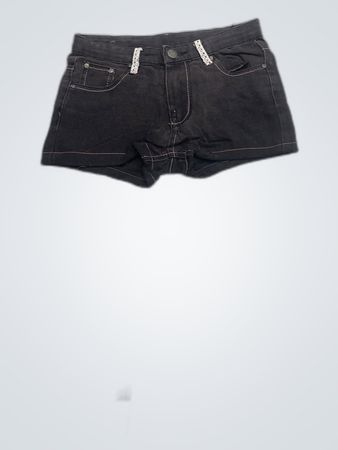 Black Denim Shorts
