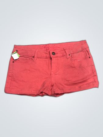 Myloona Red Denim Shorts