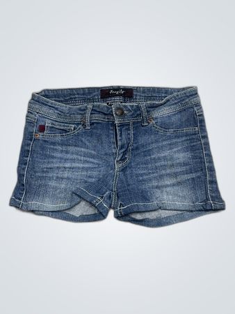 Fragile Denim Shorts