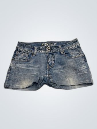 Hydraulische Denim-Shorts