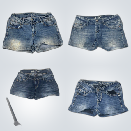Wallflower Y2K Denim Shorts