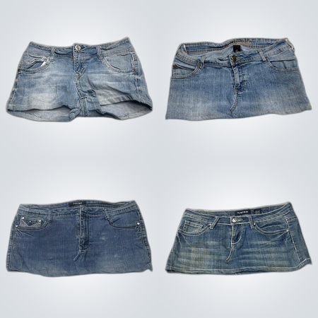 Y2K Denim Mini Skirts