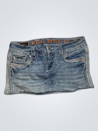 Rock Revival Denim Skirt