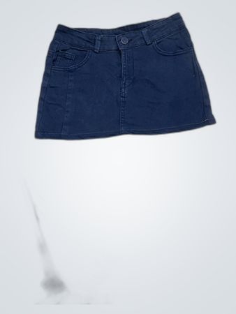 Jupe en denim bleu foncé réservée
