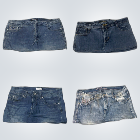 Y2K Denim Mini Skirts