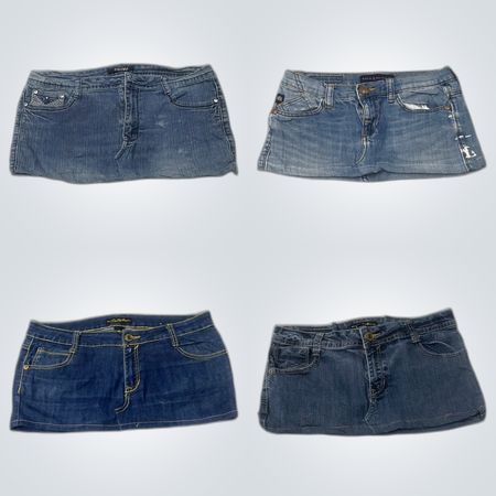 Y2K Denim Mini Skirts