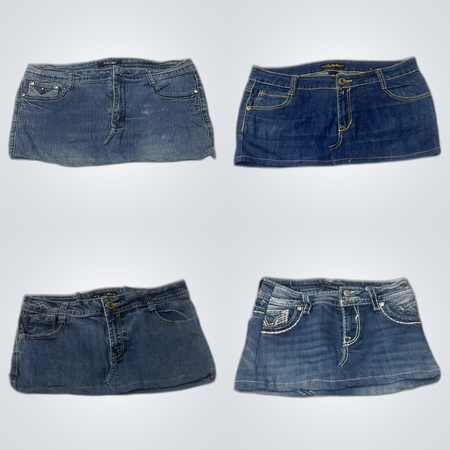 Y2K Denim Mini Skirts