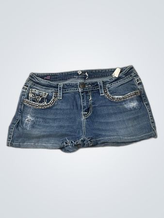 Vigoss Rhinestone Denim Shorts