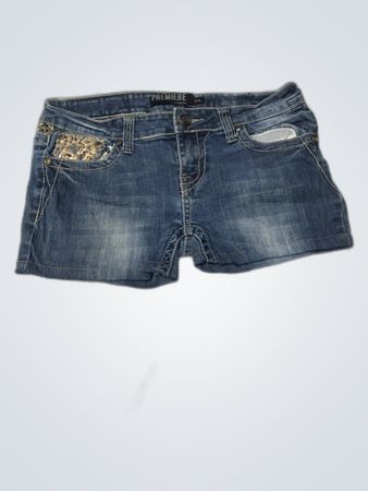 P&R Low-Rise Denim Shorts